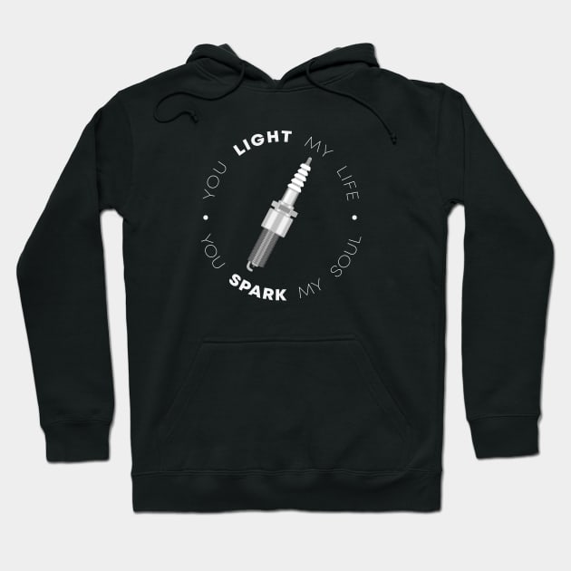 Spark Plug And Love Hoodie by BennyBruise